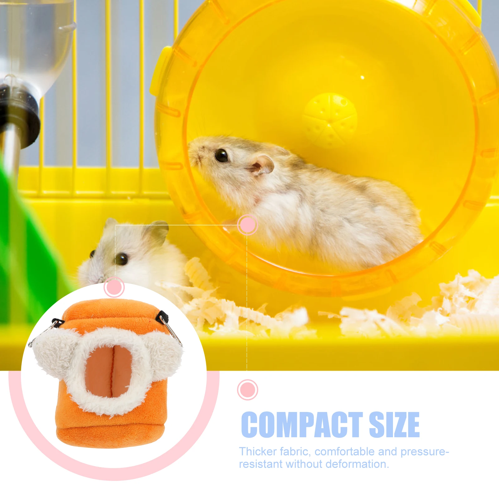 

Small Pet Cotton Nest Thickened Hamster Bed House For Cage Floor Couch Car Travel Warm Comfortable Nest For Squirrel Mice Pet