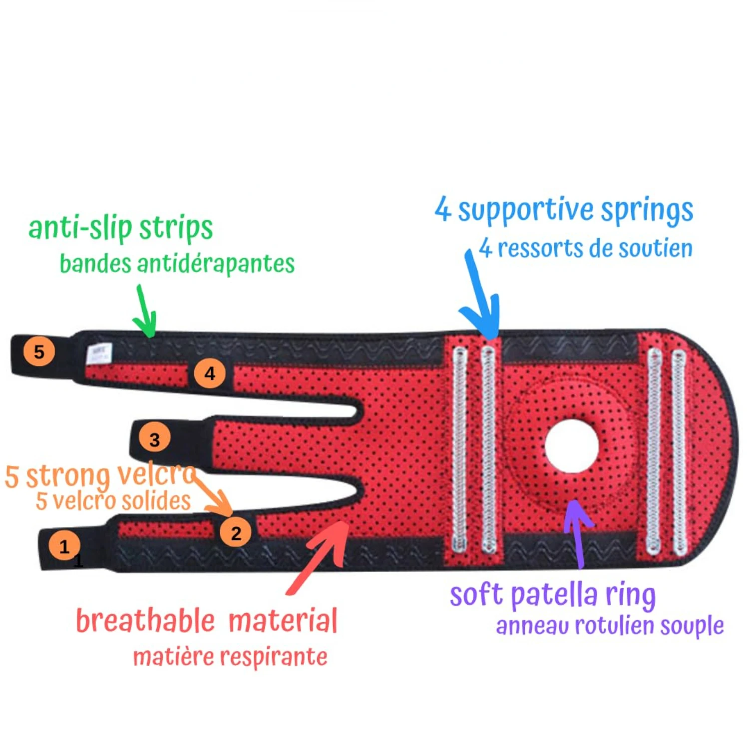 دعامة ركبة مريحة وداعمة للأطفال مع عبوة جل ساخنة وباردة للوقاية من الإصابات بشكل فعال وتخفيف الألم. مثالي ch #6