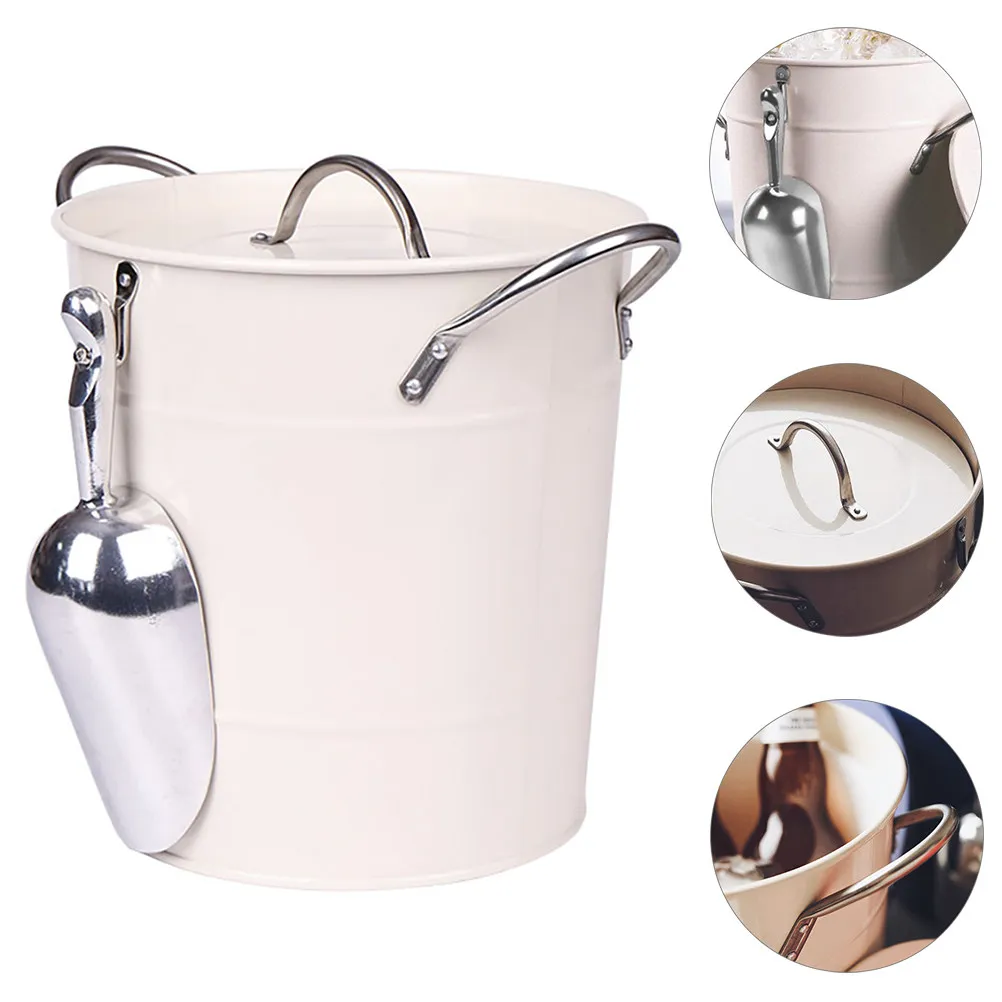 4.5L Thickened Ice Bucket with Superior Insulation Keeps Longer Ideal for Parties Bars Celebrations Wine Beer Cooling