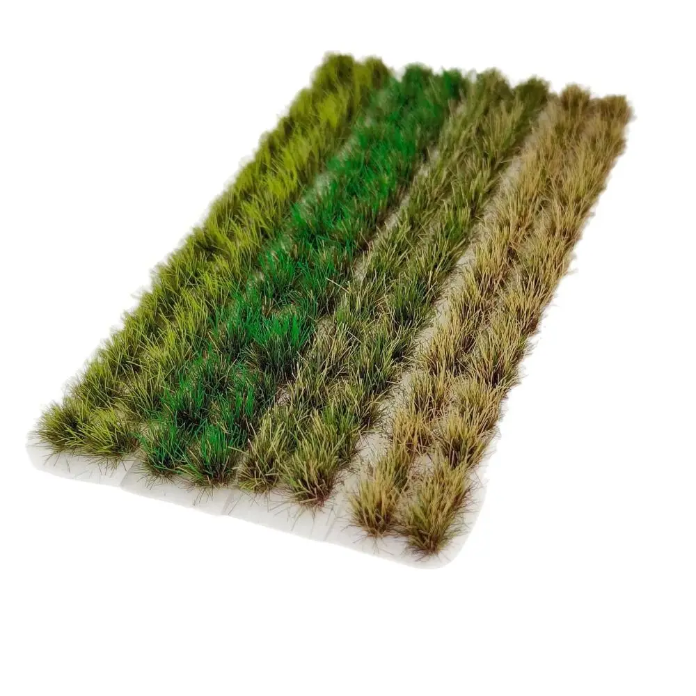 120PCS Multicolor Grass Tufts Self-Adhesive Miniature Plant Miniature Flower Grass Model DIY Accessories Scenery Model