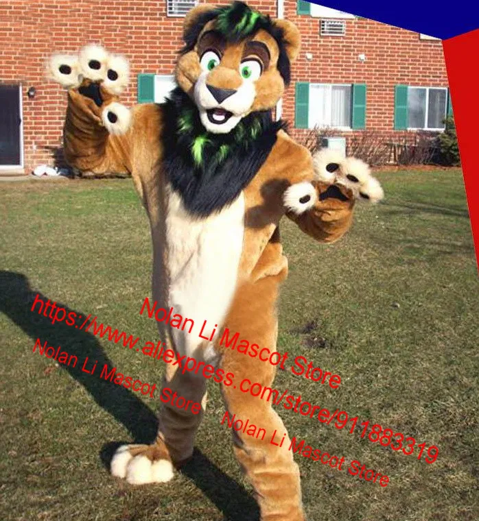 New Customized High Quality Lion Mascot Costume Stage Performance Film Props Cartoon Set Adult Size Holiday Gift 129