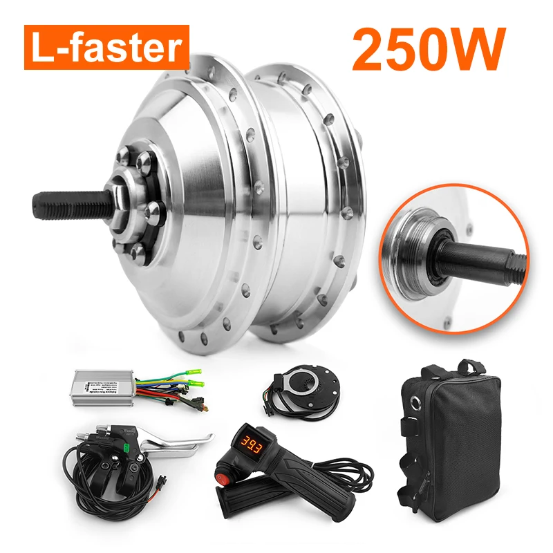 

Mountain Electric Bike Conversion Kit, MTB, Rotary, Variable Speed, Rear Wheel, Brushless Hub Motor, DIY, H04, 36V, 250W