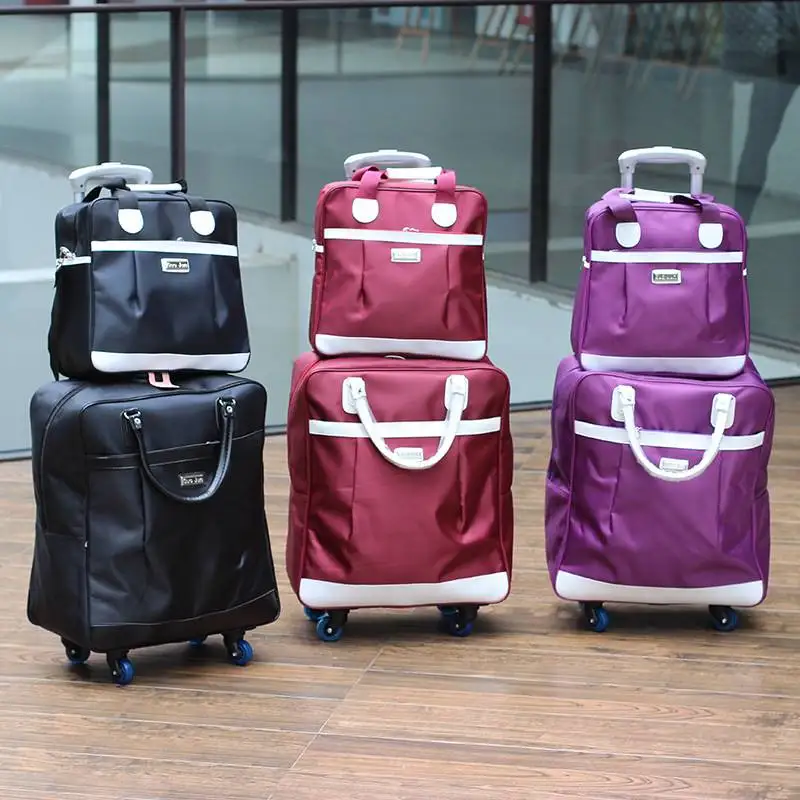 

New Lightweight Travel Bag Women's Handheld Boarding Box ort Trip Bag Korean Sle with Universal Wheels Trendy Lage Bag