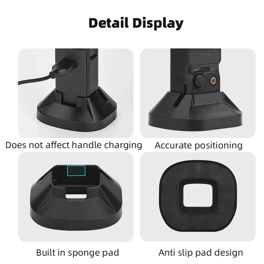 Desktop Stand Holder For DJI Osmo Pocket 3 Camera Fixed Anti-slip Base Silicone Handheld Gimbal Camera Expansion Support Bracket