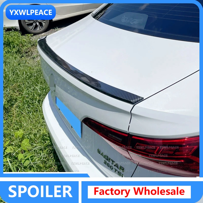 

ABS Gloss Black/Carbon Look Rear Trunk Spoiler Body Kit Accessories For VW Volkswagen Jetta MK7 2019 2020 2021 2022