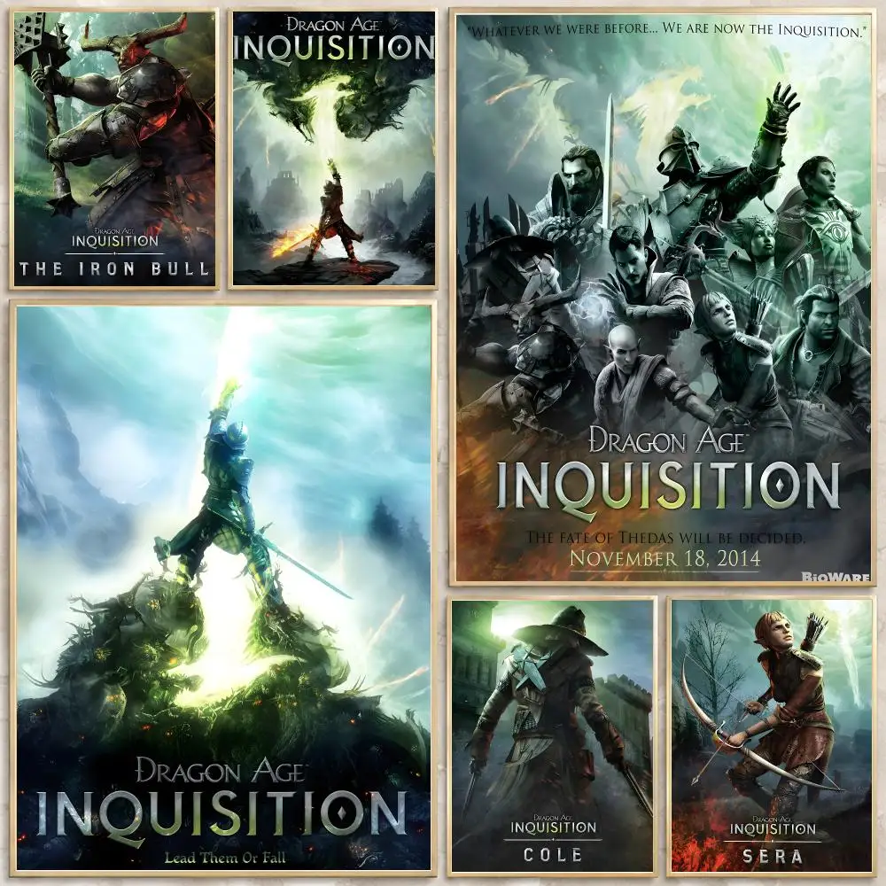 Game Dragon Age: Inquisition Poster Print Wall Art Pictures Canvas Painting Living Room Bedroom Home Decor
