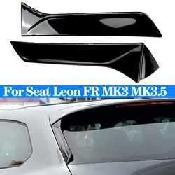 For Seat Leon 5F FR Mk3 MK3.5 5Door Car Rear Window Side Splitter Trunk Diffuser Canards Spoiler ABS 2013+ Auto Accessories