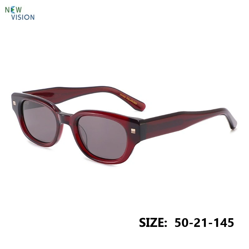 

Новые высококачественные ацетатные солнцезащитные очки 2026 года для женщин и мужчин, с маленькой оправой и декоративными элементами, поляризованные, для летнего отдыха и защиты от солнца