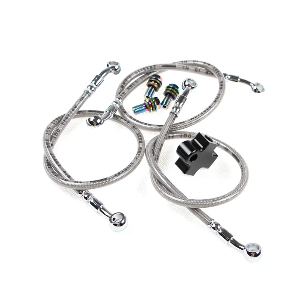 Motorrad ATV hydraulischer Bremsschlauch Rohr T-Anschluss 3-Wege-Adapter Fitting Kit