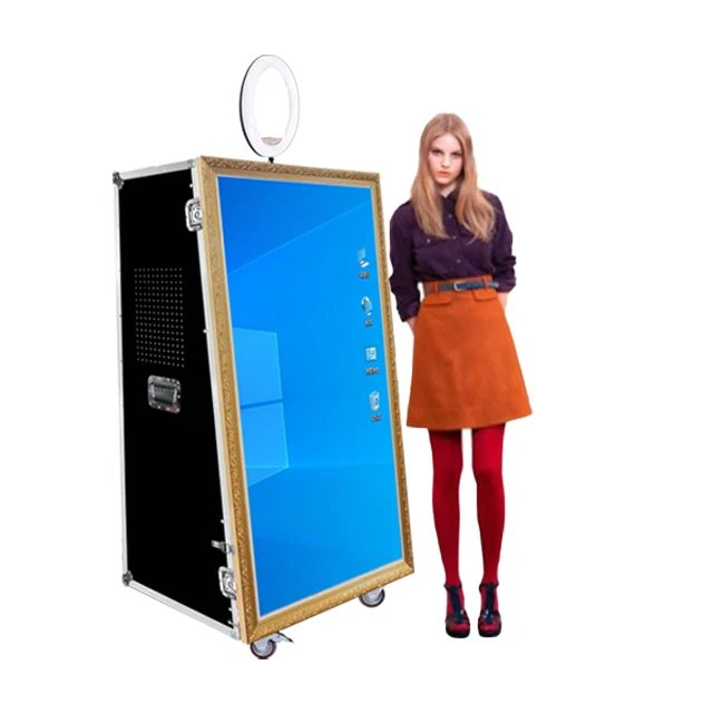 For   65 inch Machine Mirror Photo Booth Magic Photo Booth