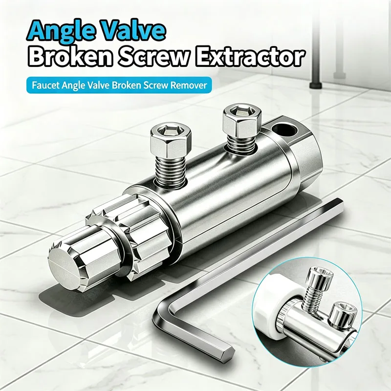 Universal 4/6/1 Inch Broken Screw Extractor 45# Steel Reverse Thread Pipe AngleValve Remover for Home Plumbing Repair Hand Tool