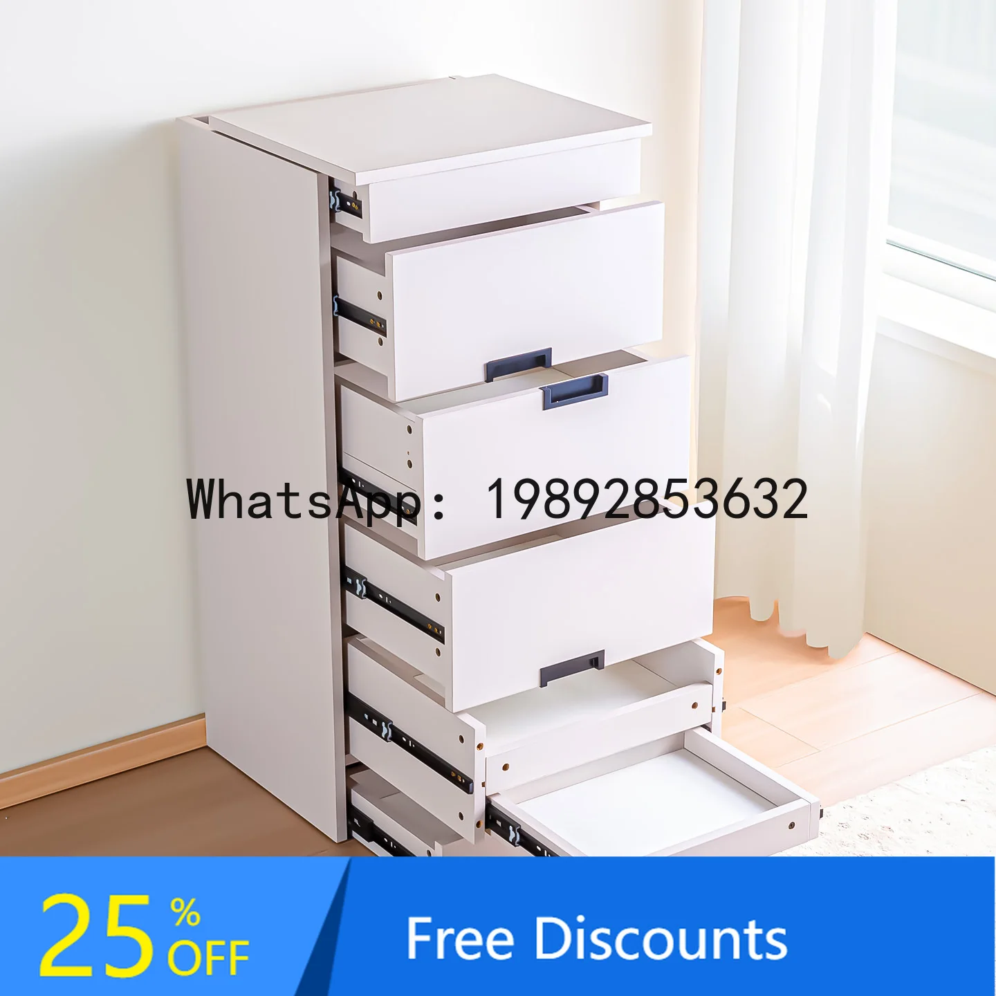 

CZ Layered Hidden Compartment Five-Drawer Cabinet Drawer Storage Cabinet Living Room Wall-Mounted Side Cabinet