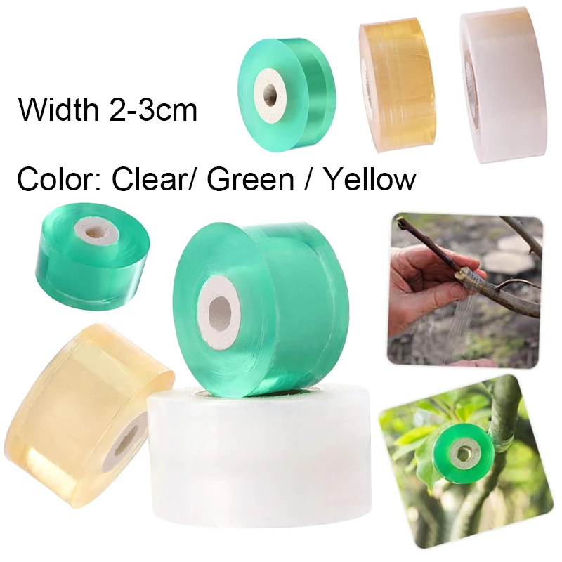 

1pcs width 2-3cm PE grafting tape film self-adhesive garden trees, plant seedlings, vine tomato grafting accessories stretchable