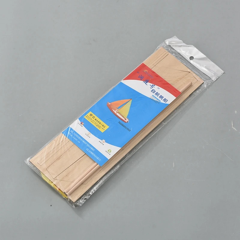 Self-Propelled Sailboat Wooden Boat Model Assembly Kit DIY Assembly Toys Children's Handmade Toys