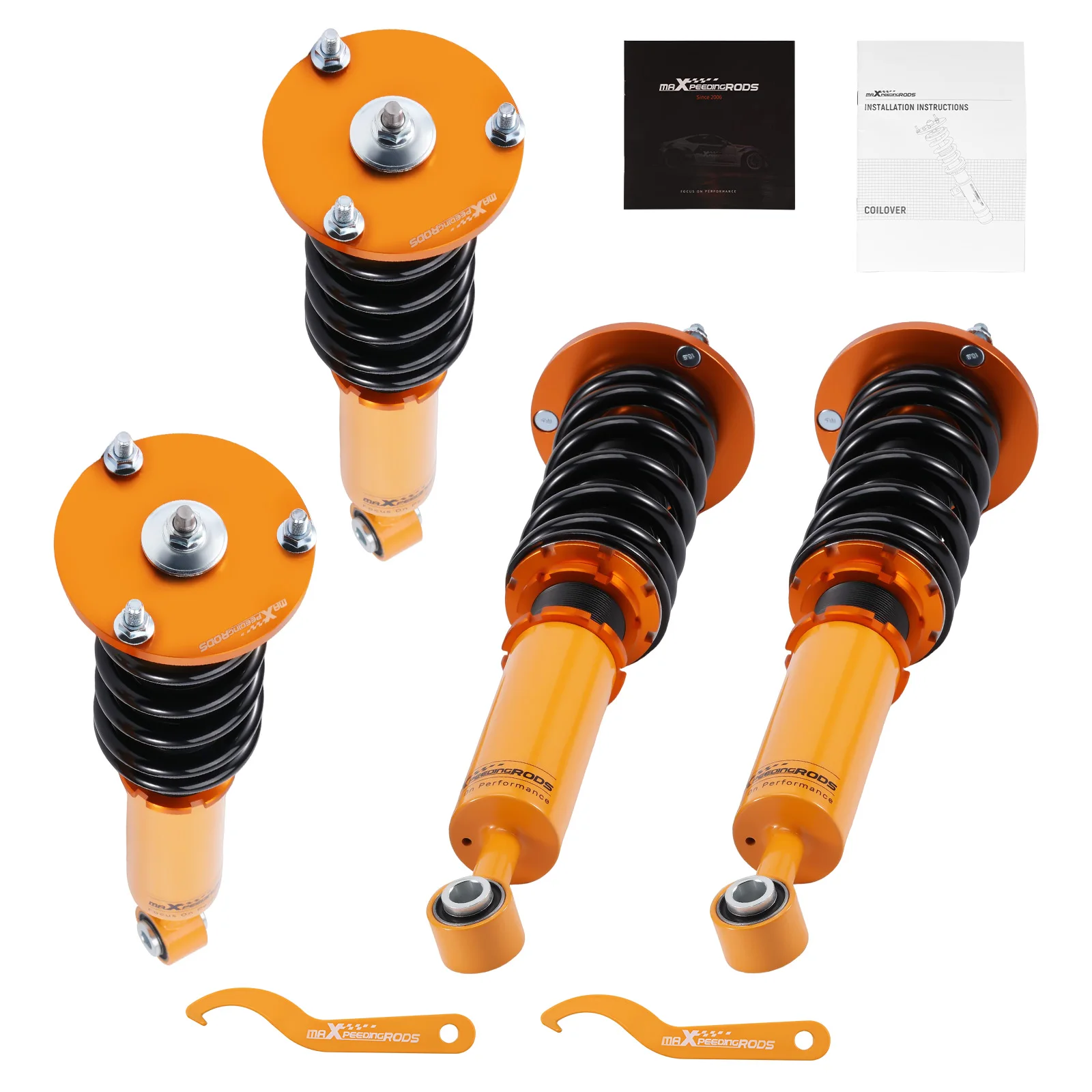 Maxpeedingrods Coilovers Lowering Suspension Kit For Lexus LS430 01-06 UCF40 Adj. Height Coilovers Shock Struts Coilovers Kit