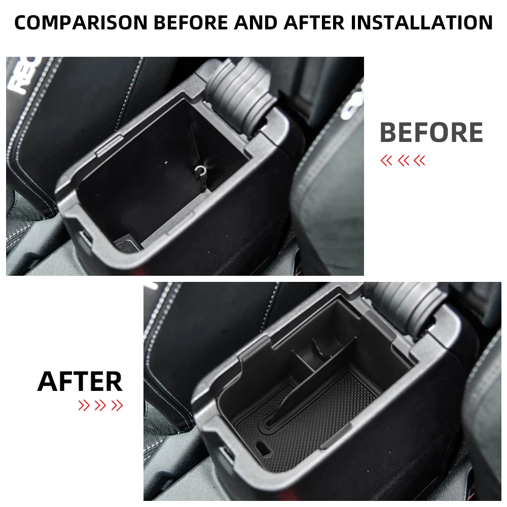 لفورد فييستا MK8 بوما 2017 - 2024 مسند الذراع صندوق صينية تخزين وحدة التحكم المركزية حامل تستيفها لوحة المنظم الملحقات الداخلية #2