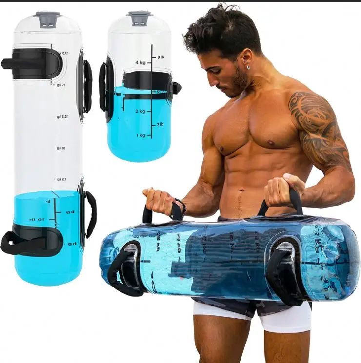 

Portable Heavy Duty PVC Workout Bag for Home Gym Fitness Training Water Weights Tanks Bag