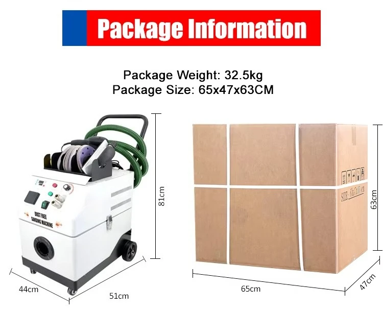 Car Repair Dry Sander Dust Free Sanding Machine F6 Dual Electrical  Auto Detailing Equipment