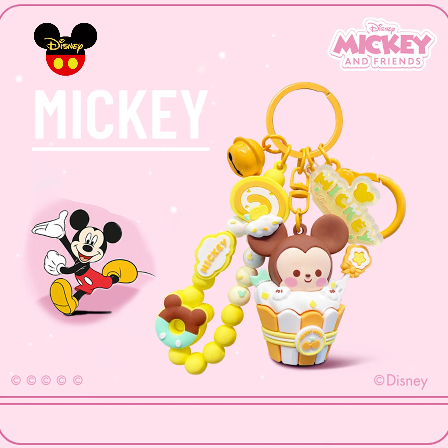 

Disney Minnie Mouse Keychains Mickey Mouse Anime Keychain Cute Key Chains for Kids Backpack Car Pendant Decoration Gift Llavero