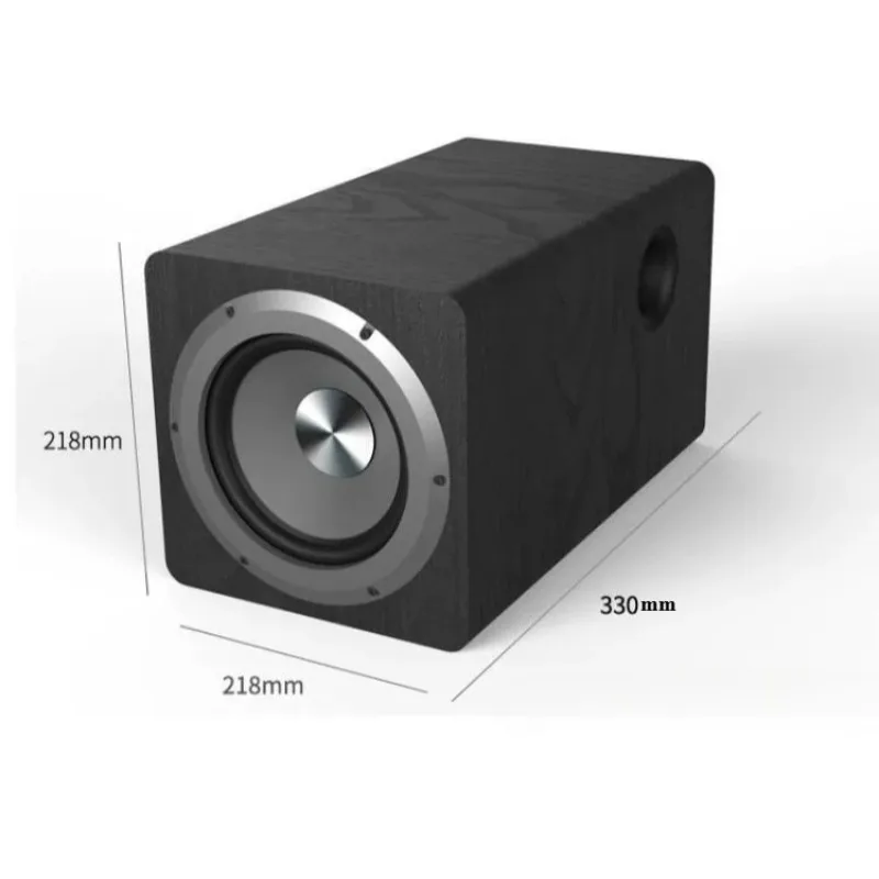 IBASS 6.5-inch Active Subwoofer Speaker Paired with Soundbar Amplifier for Multimedia Computer, TV, Living Room Sound System