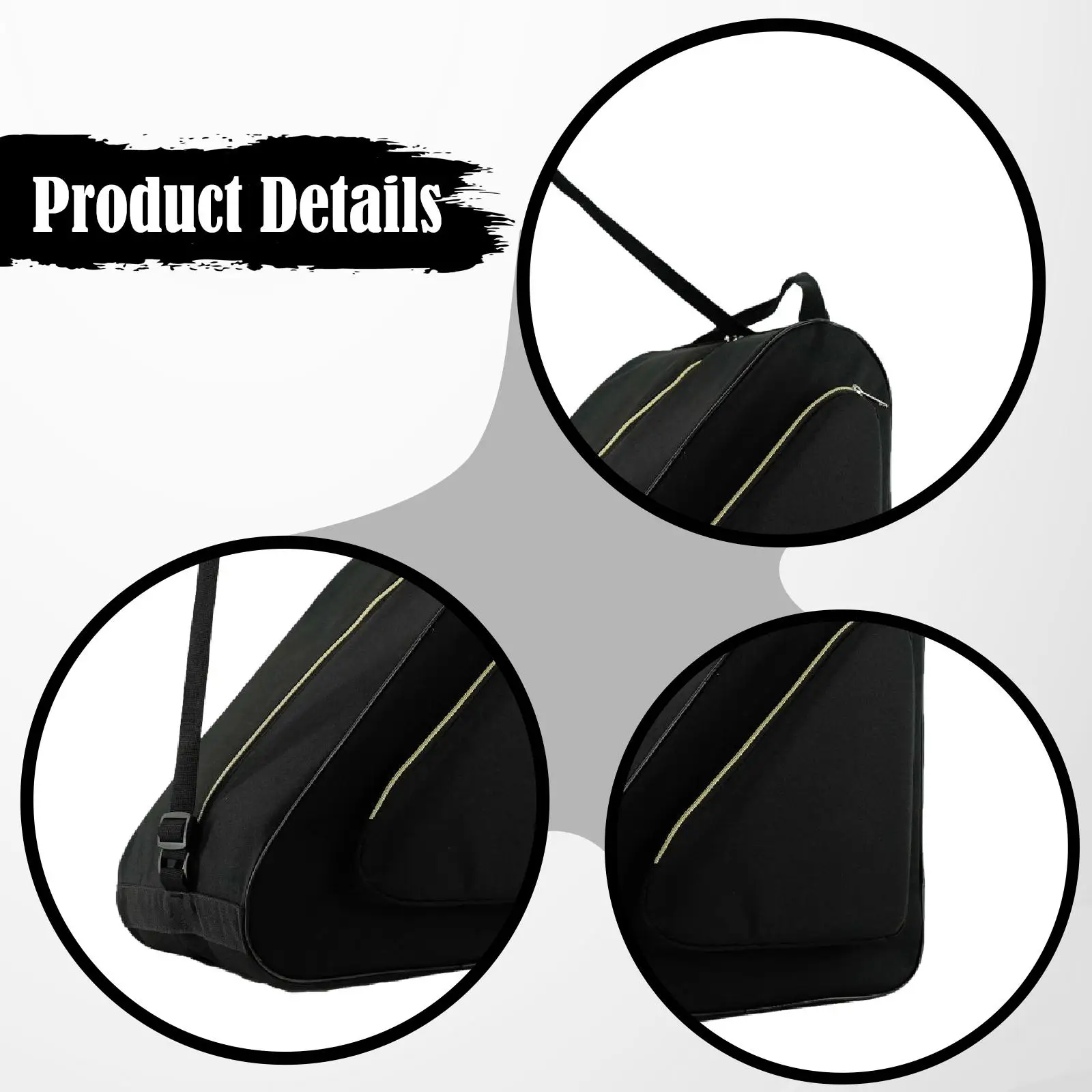 

Roller Skate Bag Handbag Adults Kids Large Capacity Wear Resistant Stylish Practical Winter Skating Shoes Bag Inline Carrier