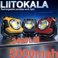 LiitoKala 2400LM Camping Flashlight LiitoKala LF-786 | Stepless Brightness & Color Temp | SOS Red Strobe | 5000mAh Power Bank