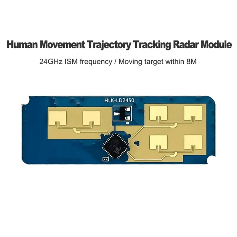 Täglich LD2450 DC5V 24G Smart Home Motion Human Tracking Traject Test Entfernung Winkel Geschwindigkeit Radar Sensor Modul