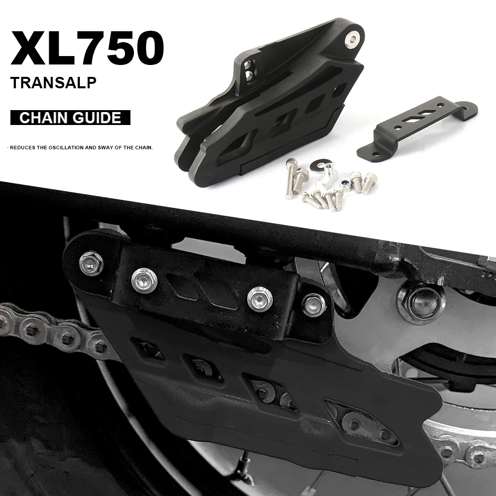 

XL 750 TRANSALP New Motorcycle Accessories Black For Honda XL750 Transalp 2023 2024 Chain Guide Guard Rear Sprocket Cover