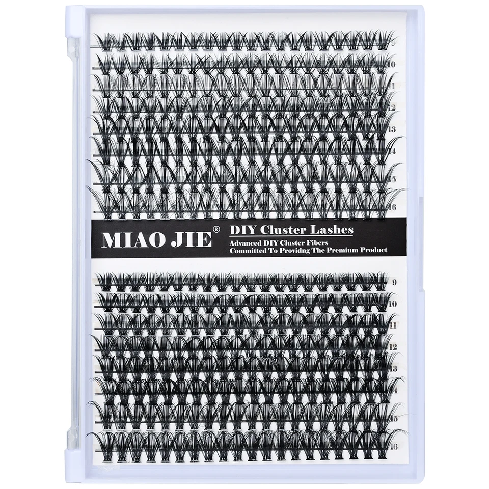 Kit de 320pcs de pestañas postizas DIY mezcladas 30D/40D individuales, esponjosas con herramientas aplicadoras, autocolocación en casa 5