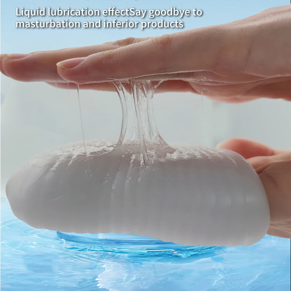 Male Masturbator Cup Portable Penis Trainer Penis Massage Adult Sex Toys Stretchy Silicone Vagina Egg Vacuum Pocket Cup for Men view 4