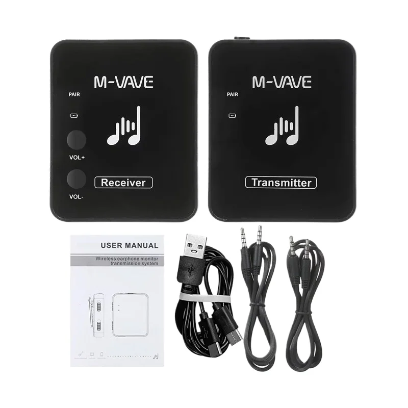 VIKEFON M-VAVE WP-10 2.4GHz Wireless Ear Back Receiver Rechargeable Receiver of Wireless Earphone Monitor Transmission System