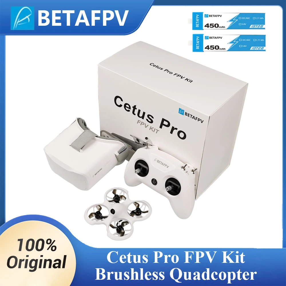 

BETAFPV Cetus Pro FPV Kit Brushless Quadcopter HD VR02 Goggles 5.8G Transmitter for Frsky D8 Protocol RC Racing Airplanes Drone