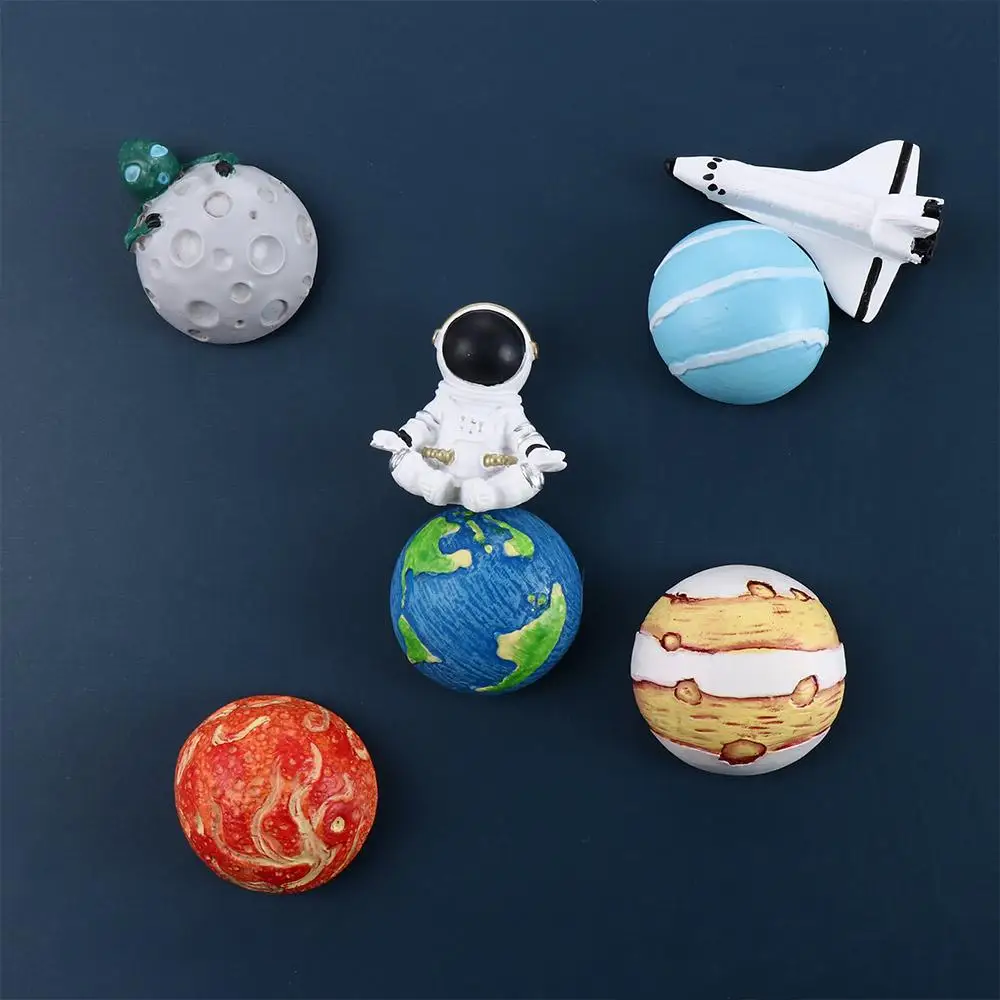 Saturn Jupiter Refrigerator Universe Magnetic Creative Home Message Sticker Board Stickers Note Holder Fridge Magnets