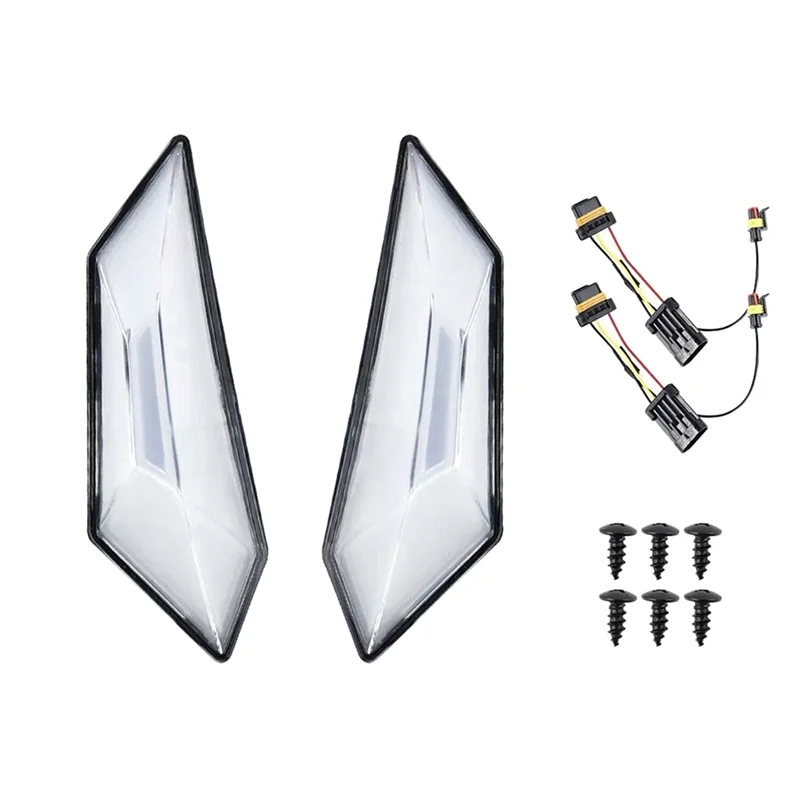 

Durable Clear LED Rear Side Marker Light For Polaris RZR PRO XP/ XP 4 2020-2024