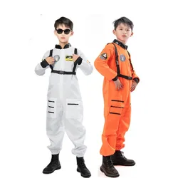 Costume da astronauta per tuta Gioco di ruolo Tuta spaziale da astronauta Halloween Cosplay bianco