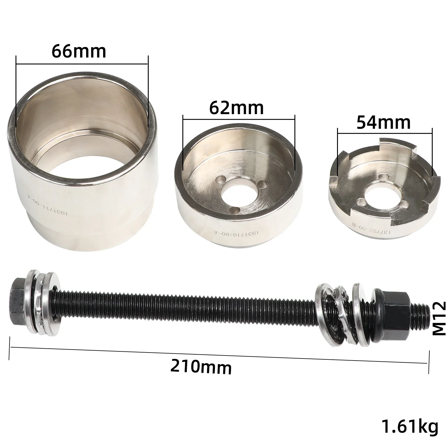 For Tesla Model Y Rear Suspension Lower Control Arm Bushing Removal Install Tool Bushing Press Kit 1931711-00-A 1931710-00-A