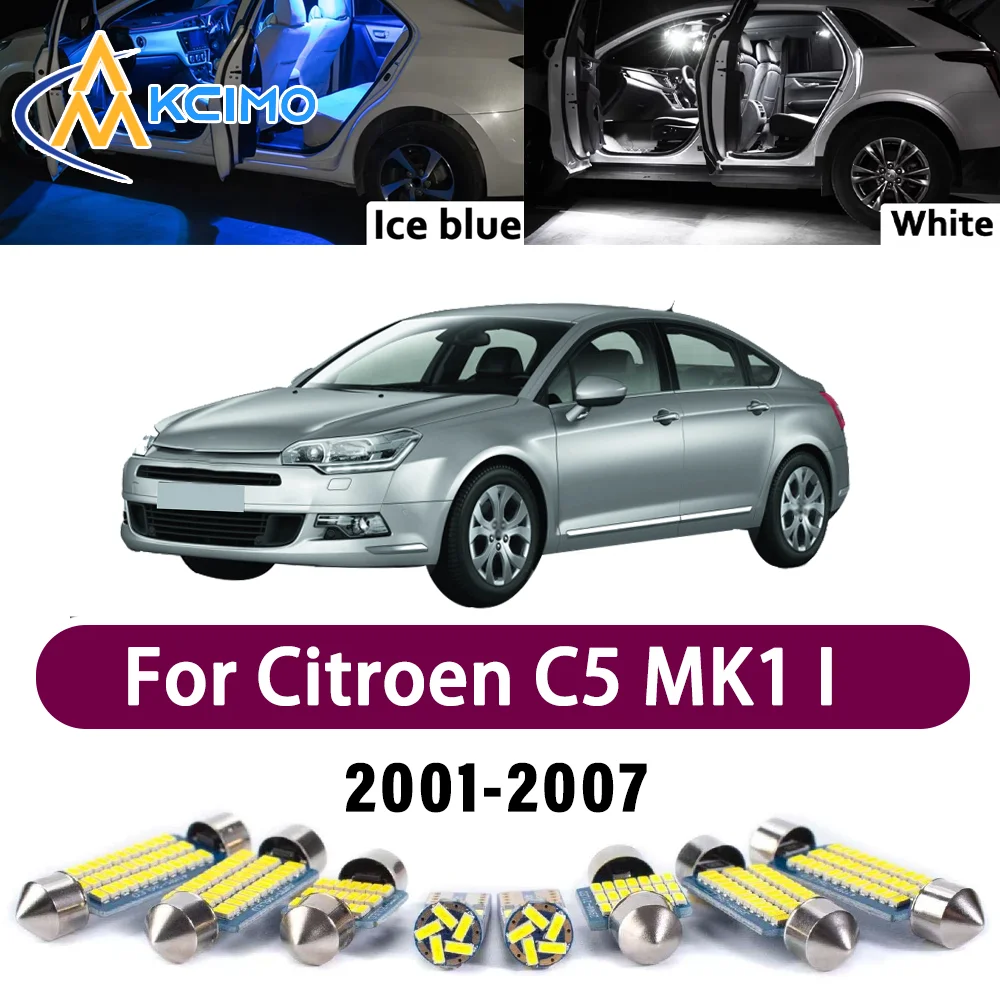 

Premium LED Interior Lighting Kit for Citroen C5 MK1 I 2001-2007 2002 2003 High-Quality Error-Free Dome Map Trunk Auto Lamps