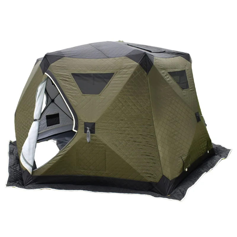 Deren Hot Sale High Quality Thermal Insulated Tents 5-8 Person Fishing Bivvy Tent For Camping And Travelling