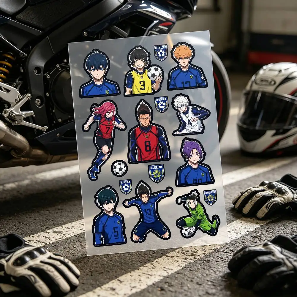 BLUE LOCK Stickers Auto Body Bumper Windows Motorcycle Laptop Walls Vinyl Decal Car Tuning Accessories