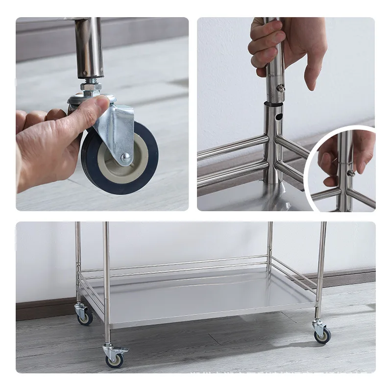 Medical trolley Hospital treatment trolley Operating room Stainless steel disposal table Extended instrument Tool console