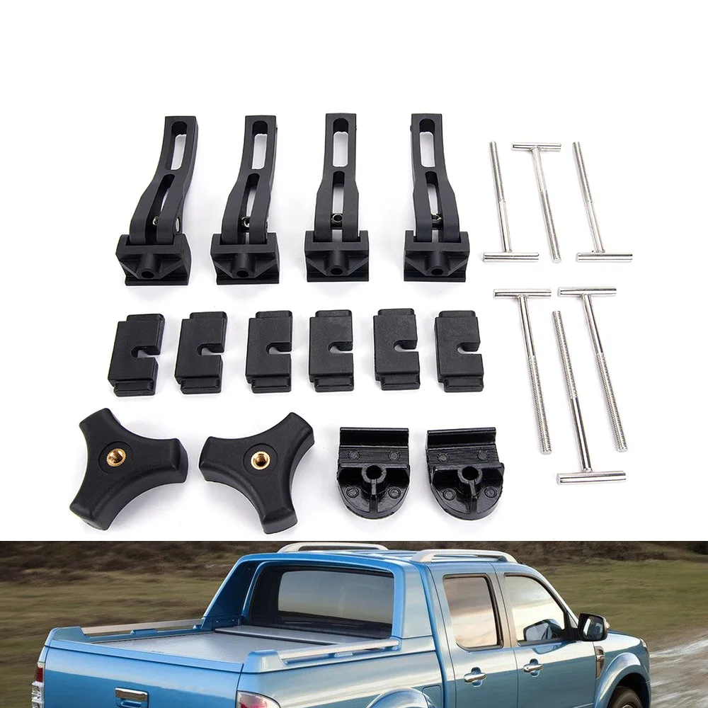 Pickup Truck Cover Fixing Clip Tri-Fold Bed T-Bolt Cable Buckle Tonneau Cover Rear Front Clamp Fastening Accessories