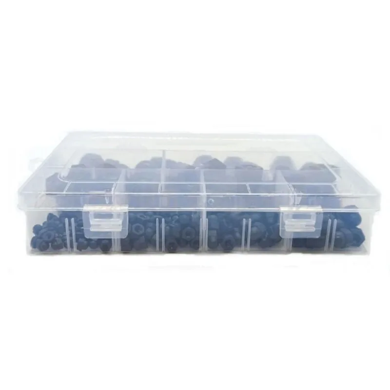 110/200PCS Nylon Hex Nut Caps Set Acorn Dome Covers for Screws Bolts M3/M4/M5/M6/M8/M10/M12 Durable Protection Kit