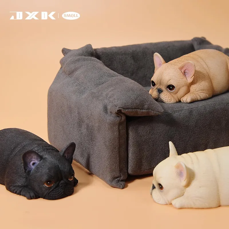 

Sleeping French Bulldog Cute Simulation Bulldog Pet Dog Desktop Car Decoration Model Figurine Gift