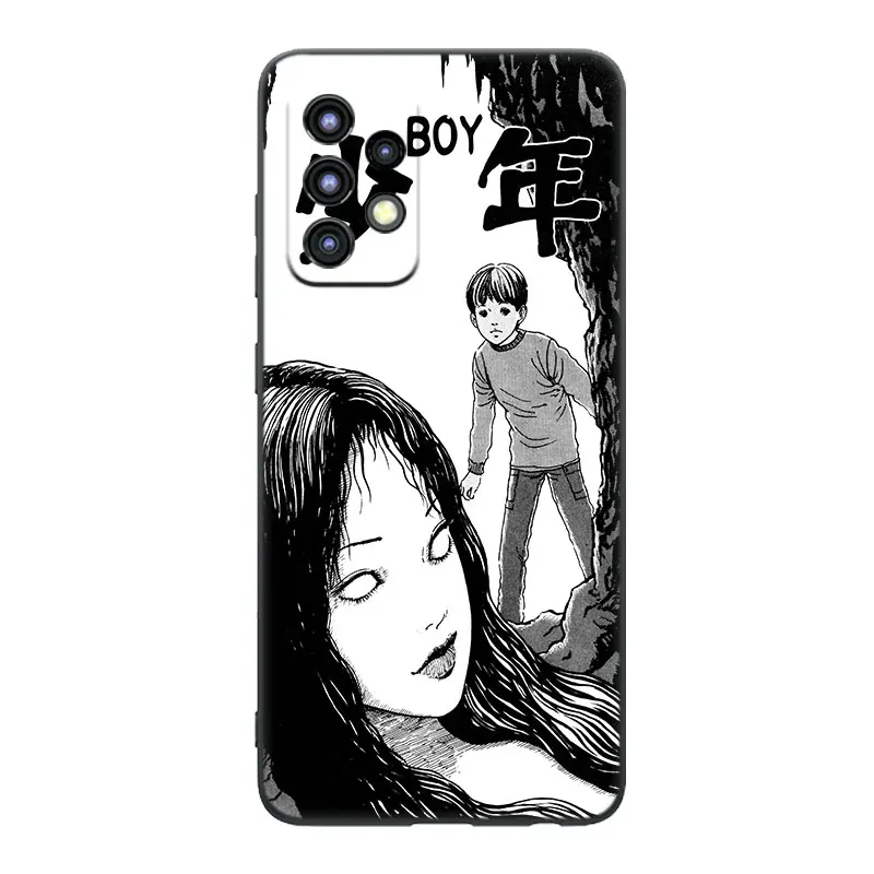 Junji Ito Tees Horror Case For Samsung Galaxy A04S A04E A12 A13 A14 A22 A23 A32 A33 A34 A50 A51 A52S A53 A54 A70 A71 A72 A73 5G