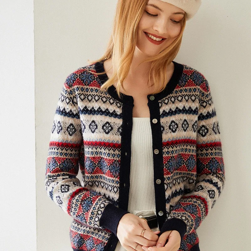 

100% Cashmere Women Sweater Autumn Winter Coat