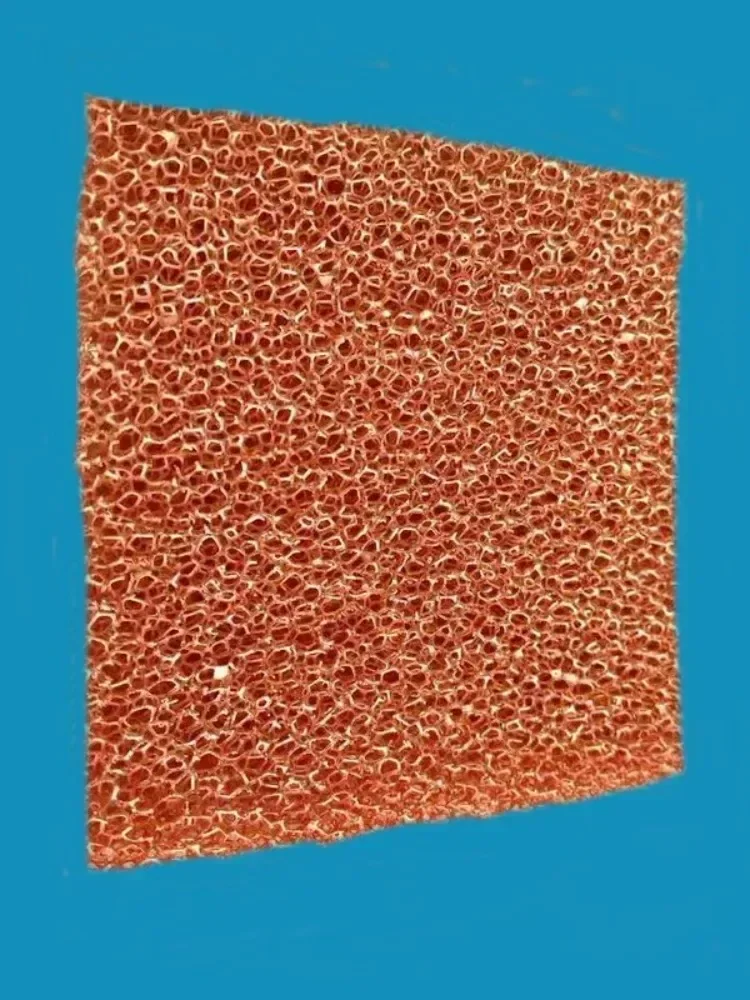 Porous foam copper conductive heat dissipation electromagnetic shielding electrolytic copper material