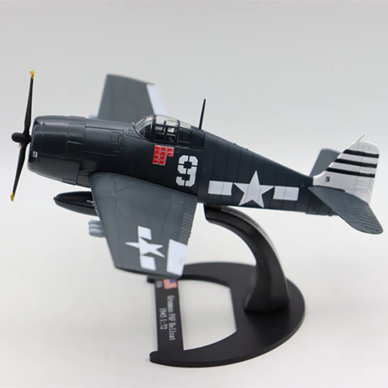 NEW 1/72 Scale US Fighter Grumman F6F Hellcat 1945 Model Military Collection Plane Gifts in Stock