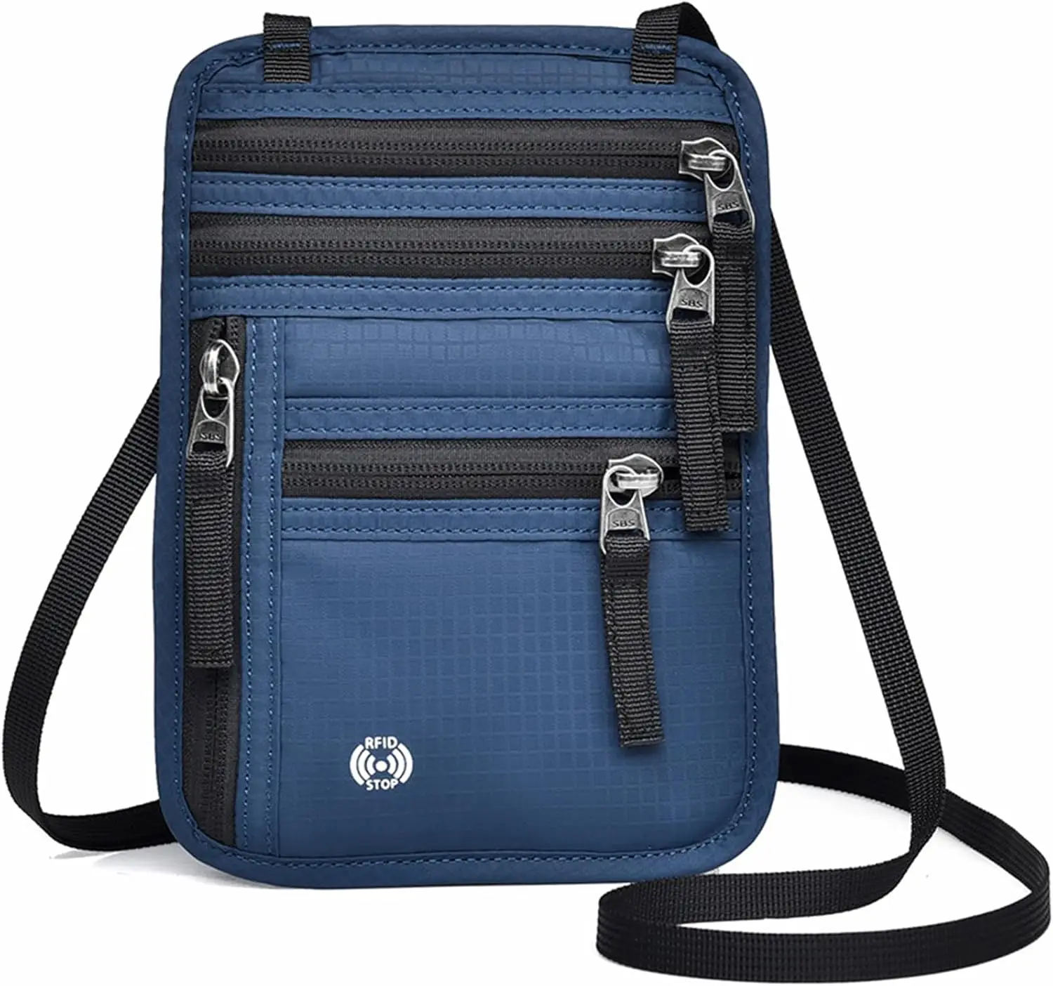 

Дорожный кошелек с защитой от RFID, держатель для паспорта 5,5 x 7,8 дюймов для женщин и мужчин, легкий защитный чехол в подарок (синий)