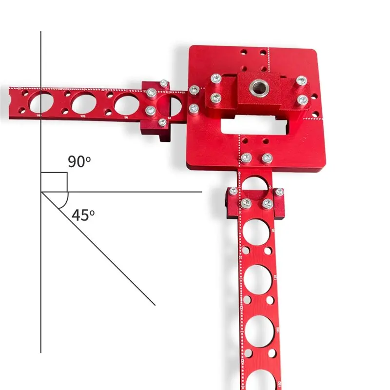 A20F-Workbench Hole Punching Tool 3/4Inch Positioning Drill Guide Set For Woodworking Table Bench Dog Hole Punch Locator