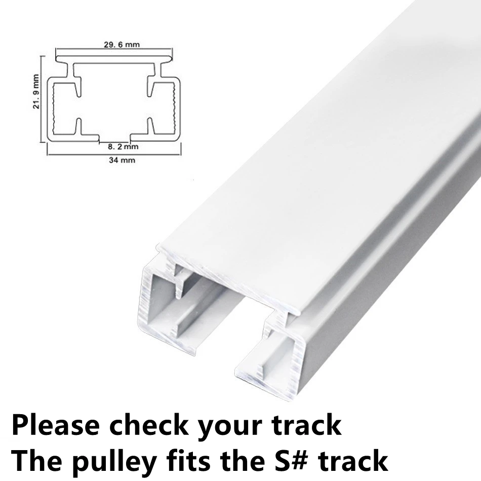 Automatic Electric Curtain Track Accessories Pulley Master Carrier For Straight Curved Rails Pulley